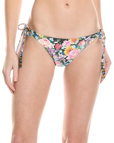 Agua Bendita Eda Dreamin Reversible Bikini Bottom In Green