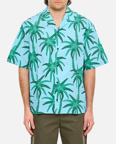 Jacquemus Floral-print Shirt In Blue