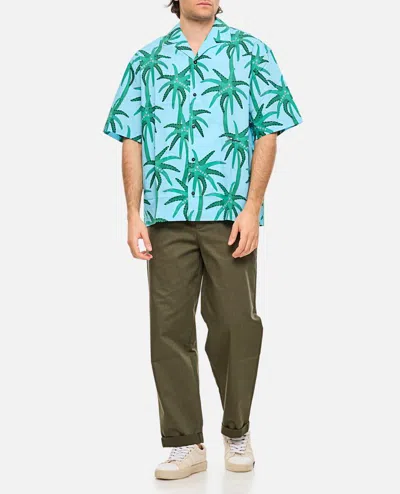 Jacquemus Floral-print Shirt In Blue