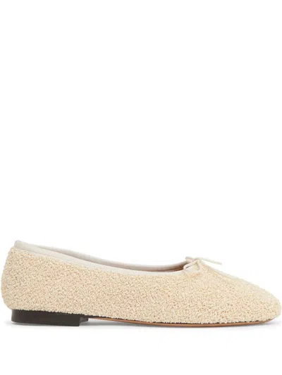 Mansur Gavriel Woman Ballet Flats Beige Size 8 Textile Fibers In Multi