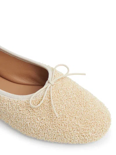 Mansur Gavriel Woman Ballet Flats Beige Size 8 Textile Fibers In Multi