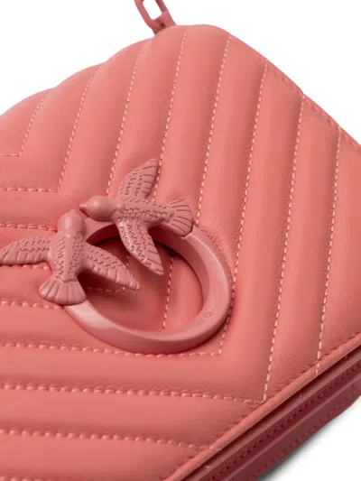 Pinko Mini Love Click Cross Body Bag In Pink
