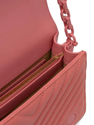 Pinko Mini Love Click Cross Body Bag In Pink