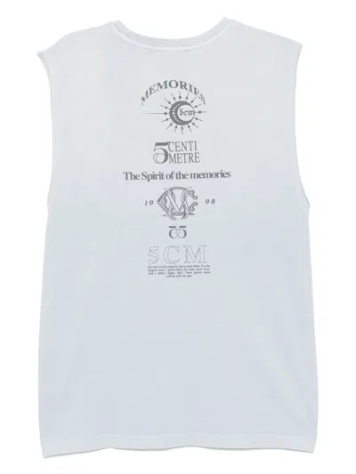 Five Cm Logo-print Vest In Blue