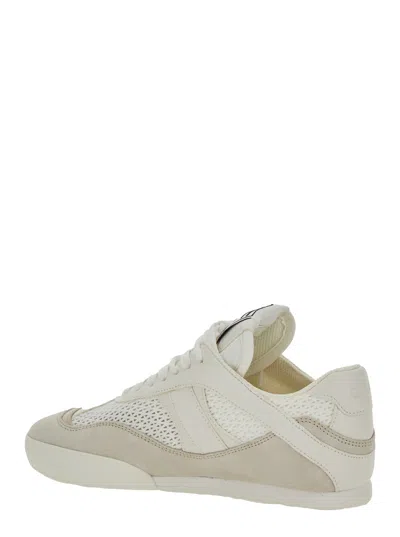 Chloé Chloe Women Sneakers Kick In Mesh E Pelle Scamosciata In White
