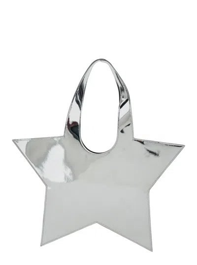 Coperni Mini Star Mirrored Silver Tote Bag In Multicolor