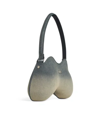 Diesel Shoulder Bag In Solarised Denim In Blue