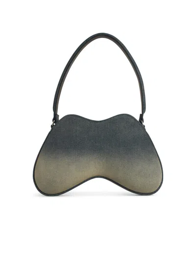Diesel Shoulder Bag In Solarised Denim In Blue