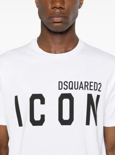 Dsquared2 Cotton Crew Neck T-shirt In White