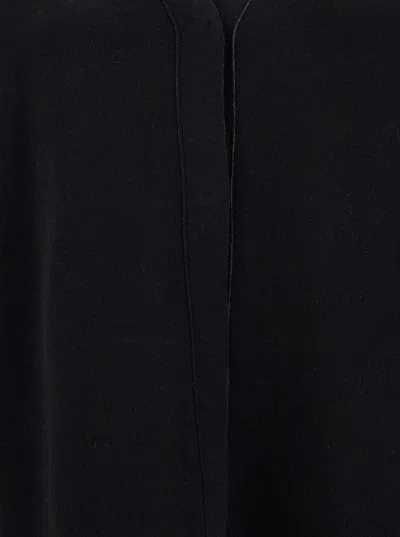 Fendi Black Reversible Cardigan With Jacquard Ff Motif In Knit Woman