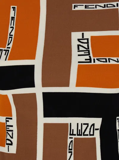 Fendi Lightweight Long-sleeved Knit Top For In Multicolor