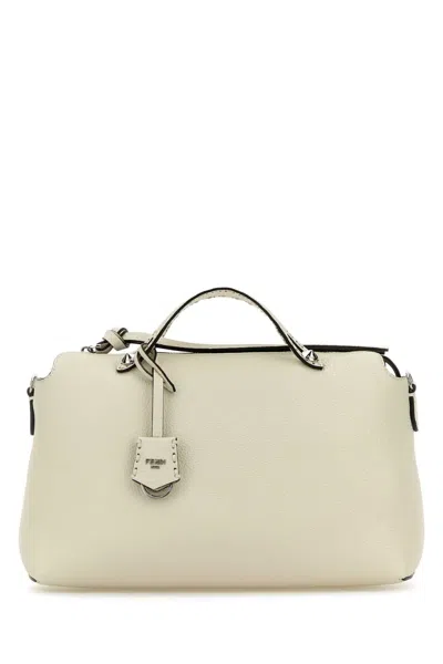 Fendi Women's Ivory Leather Large By The Way Handbag In Neutral