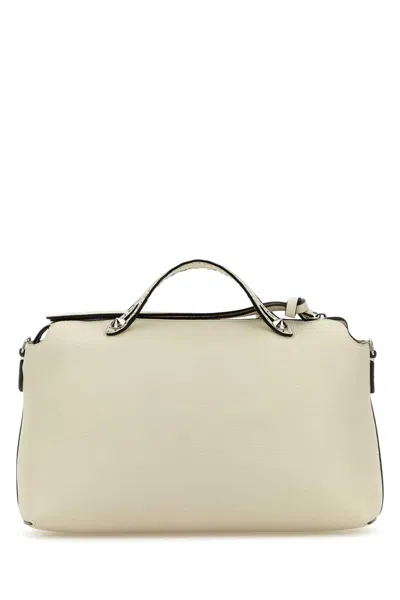 Fendi Women's Ivory Leather Large By The Way Handbag In Neutral
