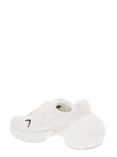 Givenchy White Mesh And Synthetic Leather Tk Mx Sneakers In White