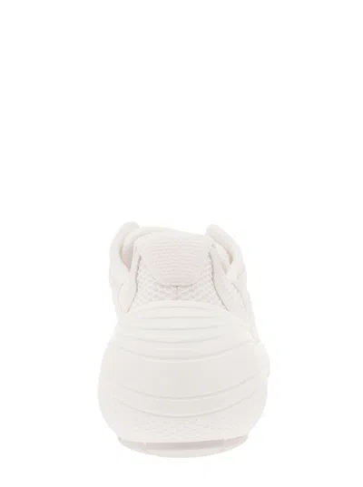 Givenchy White Mesh And Synthetic Leather Tk Mx Sneakers In White