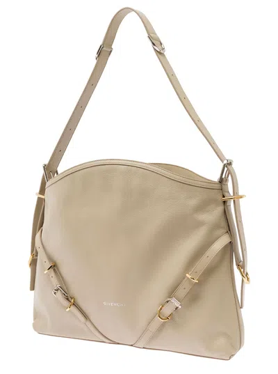 Givenchy Voyou Medium Bag In Neutral