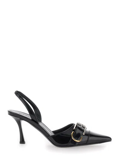 Givenchy Voyou Leather Slingback In Black