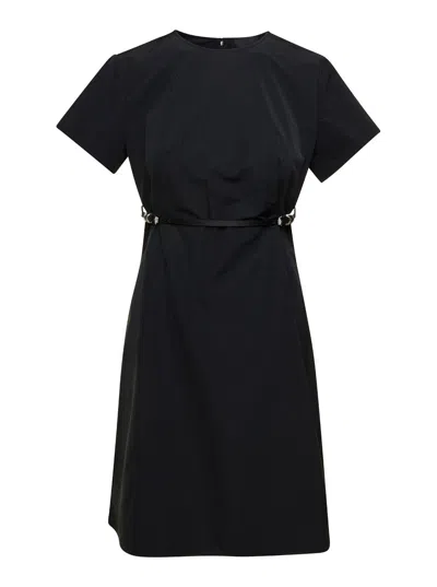 Givenchy Voyou Dress In Cotton Taffetas In Black