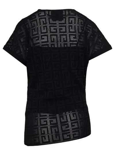 Givenchy Black Top With Draped Neckline In Viscose Woman In Multicolor