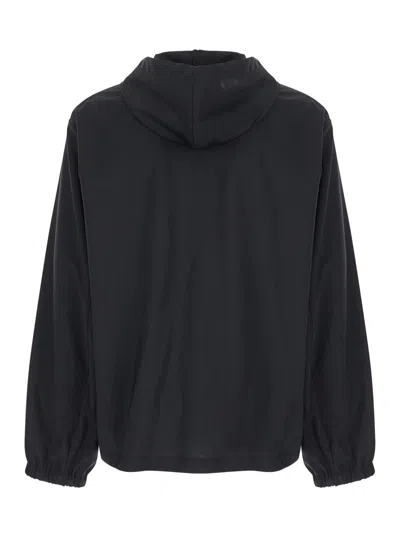 Givenchy Zipped Hoodie In Wool With 4g Detail In Multicolor