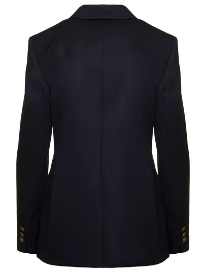 Givenchy Wool Blend Blazer With Back Slit And Multiple Pockets In Multicolor