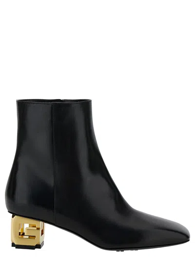 Givenchy G Cube Leather Ankle Boots In Multicolor