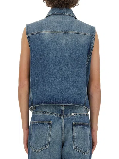 Givenchy Denim Vest In Blue