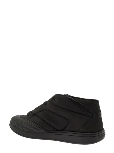 Givenchy Black Fabric And Leather Skate Sneakers In Black