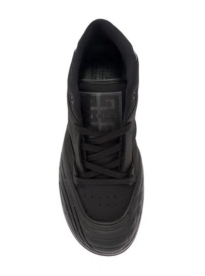 Givenchy Black Fabric And Leather Skate Sneakers In Black