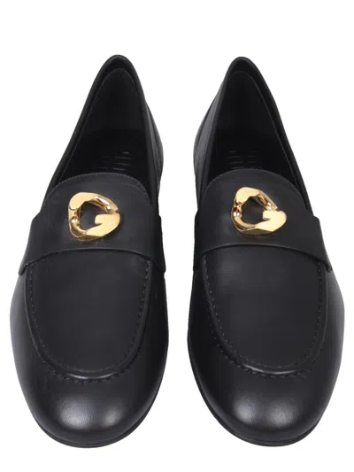 Givenchy G-chain Low-heel Loafers In Black