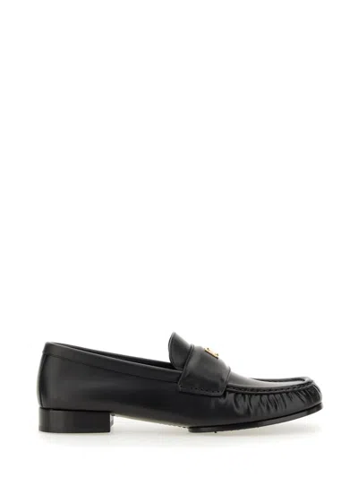 Givenchy Terra Loafers With Leather Track Sole In Black