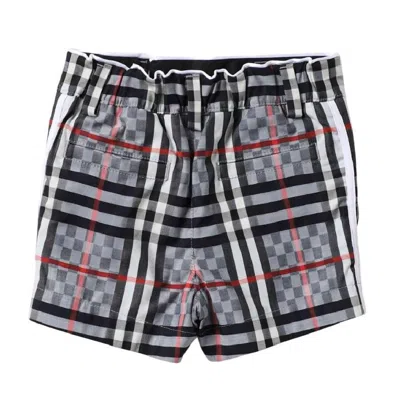 Burberry Boys Dizzy Pale Blue Check Checkerboard Tailored Shorts