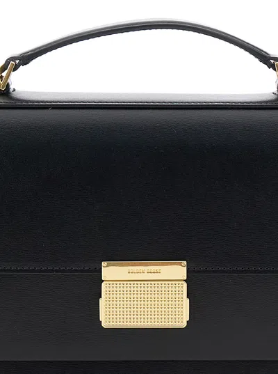 Golden Goose Venezia Bag Palmellato Leather Body Gold Metal Details Bags In Black