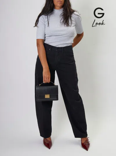 Golden Goose Venezia Bag Palmellato Leather Body Gold Metal Details Bags In Black