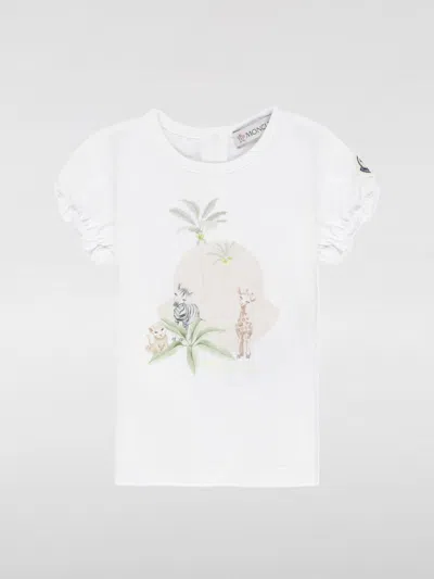 Moncler T-shirt  Kids Color White In White