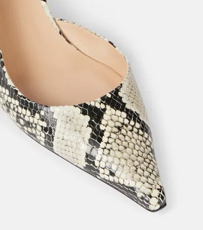 Tom Ford 55mm Padlock Python Print Leather Pumps In Red