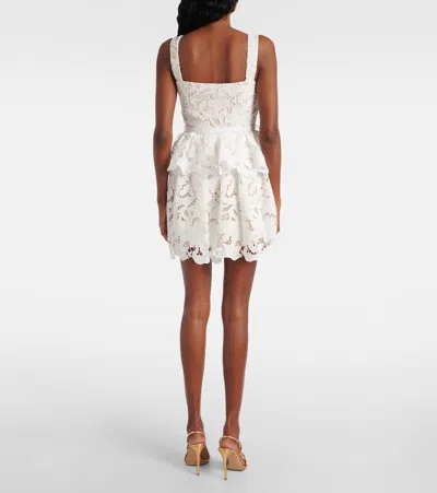 Self-portrait Self Portrait 'lace' Dress In White Polyamide Blend Women In White
