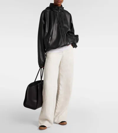 The Row Cotton Canvas Sneakers In Black