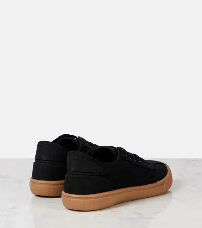 The Row Cotton Canvas Sneakers In Black