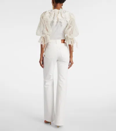 Chloé High-rise Flared Jeans In Multi