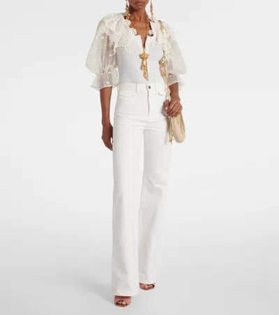 Chloé High-rise Flared Jeans In Multi