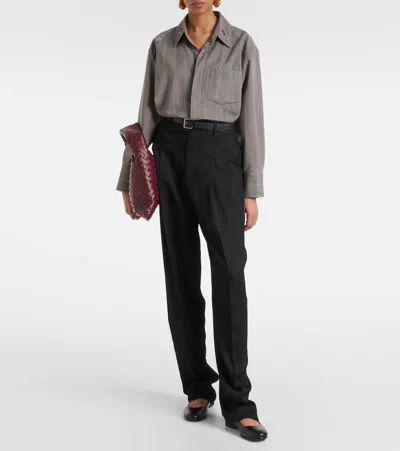 Bottega Veneta Mary Jane Astaire Ballet Fl In Black