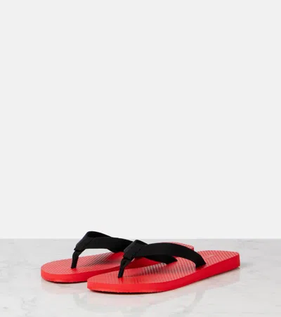 The Row Dune Thong Sandals In Red