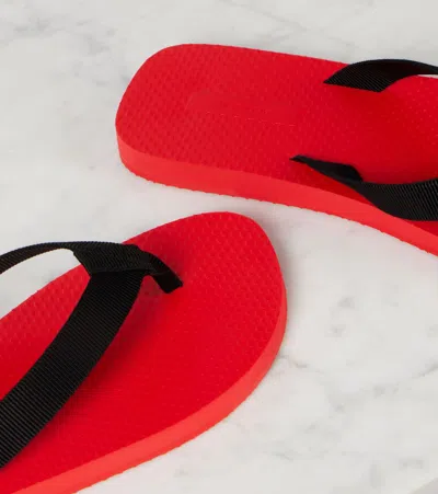 The Row Dune Thong Sandals In Red