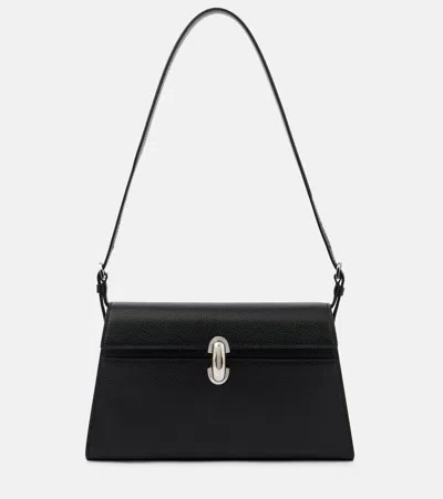 Savette Symmetry 26 Leather Shoulder Bag In Black
