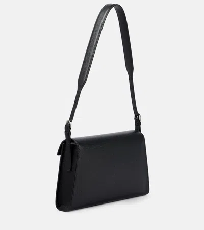 Savette Symmetry 26 Leather Shoulder Bag In Black