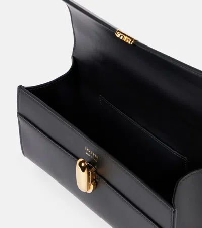 SYMMETRY POCHETTE皮革边饰托特包