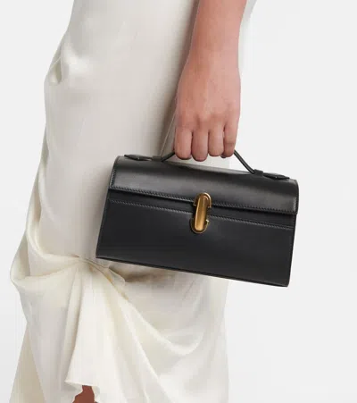 SYMMETRY POCHETTE皮革边饰托特包