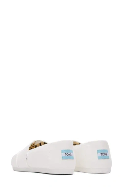 Toms Alpargata Womens Slip On Shoes Colour: White, Size: 4 In White