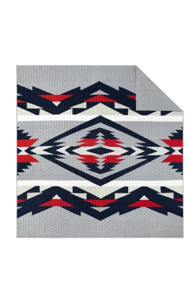 Pendleton Tecopa Hills Reversible Quilt & Sham Set In Gray